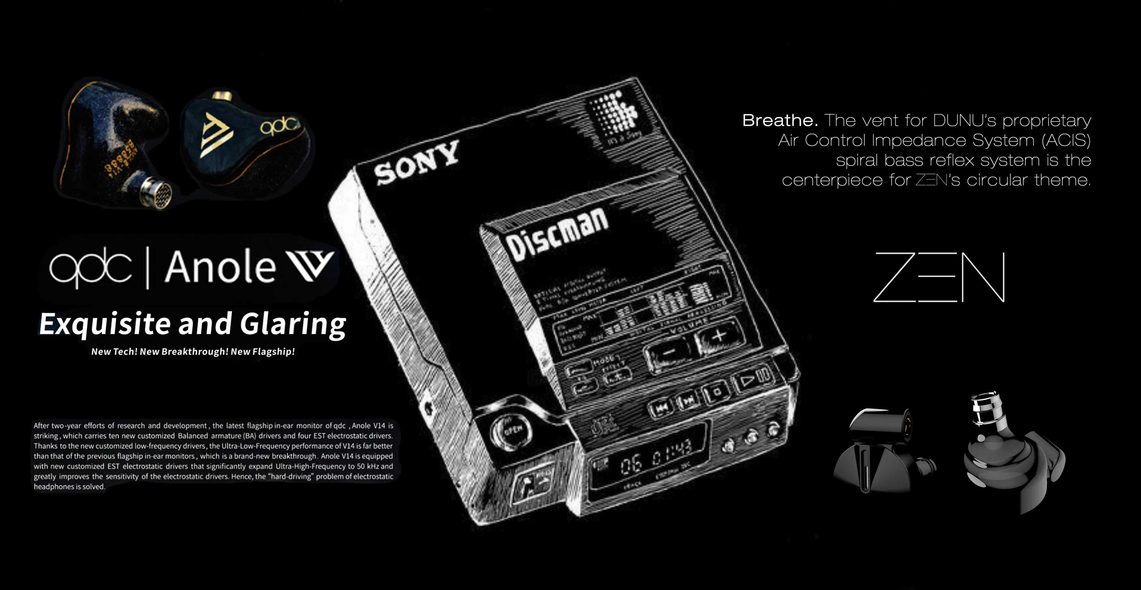 SONY D-555 CD机皇搭配qdc V14对比达音科禅真实音质评测